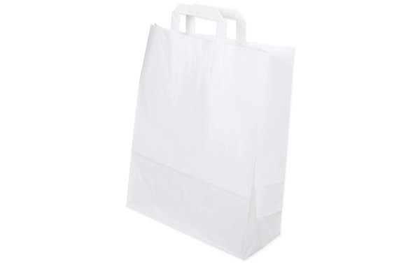 ELCO Geschenktasche mit Flachhenkel 32 x 13 x 41 cm, Weiss