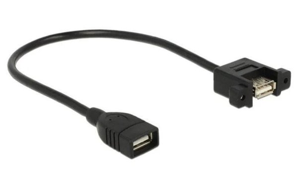 Delock USB 2.0-Einbaukabel  USB A - USB A 0.25 m