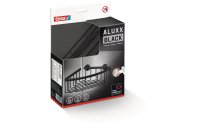 tesa Aluxx Black Eck-Duschablage, Schwarz