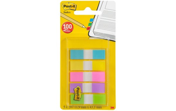 Post-it Page Marker Post-it Index Mehrfarbig, 100 Stück