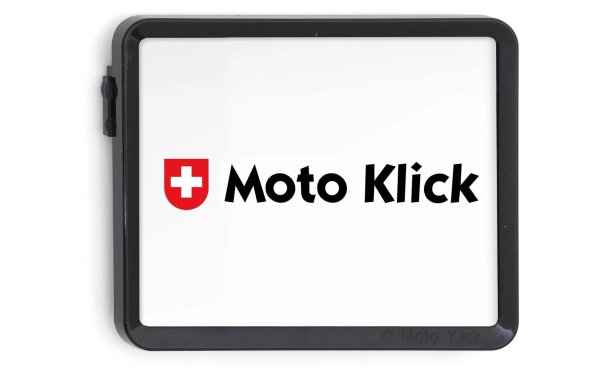 Swiss Klick Kennzeichenhalter Motorrad Schwarz