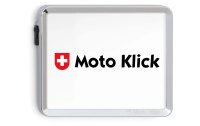 Swiss Klick Kennzeichenhalter Motorrad Chrom Glanz