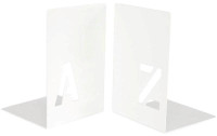 Trendform Buchstützen-Set A-Z 2er Set, Weiss