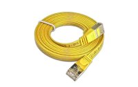 SLIM Slimpatchkabel  Cat 6, STP, 0.5 m, Gelb