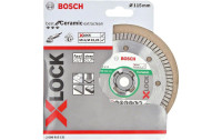 Bosch Professional Diamanttrennscheibe X-LOCK Ceramic Extra Clean Turbo 115 mm