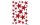Herma Stickers Weihnachtssticker Sterne 1 Blatt à 27 Sticker, Rot