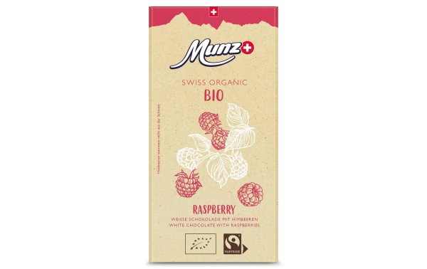 Munz Tafelschokolade Munz Organic Raspberry 100 g