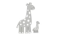 Creativ Company Stanzschablone 5.4 x 9.2 + 2.1 x 3.5 cm, Giraffe
