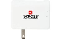 SKROSS USB-Wandladegerät US, 2 x USB-A, 17 W, Weiss