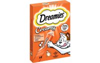 Dreamies Katzen-Snack Creamy Huhn, 4 x 10g