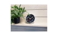 NeXtime Wanduhr Station Ø 19 cm Schwarz