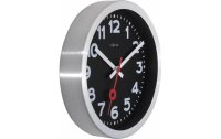 NeXtime Wanduhr Station Ø 19 cm Schwarz