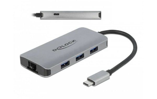 Delock Dockingstation USB-C – USB-A/LAN/PD 100W