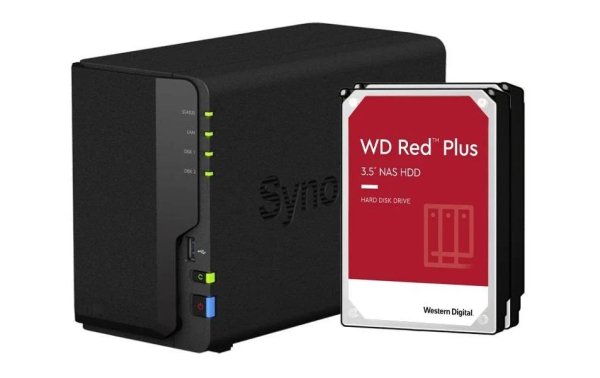 Synology NAS DiskStation DS220+ 2-bay WD Red Plus 20 TB