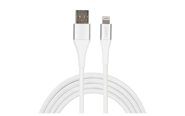 onit USB 2.0-Kabel MFi USB A - Lightning 1 m, Weiss