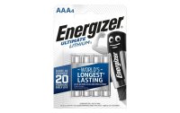 Energizer Batterie Ultimate Lithium Micro AAA  4 Stück