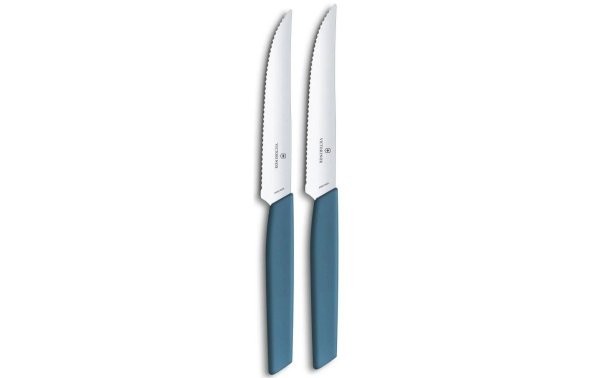 Victorinox Steakmesser-Set Swiss Modern 2 Stück, Blau
