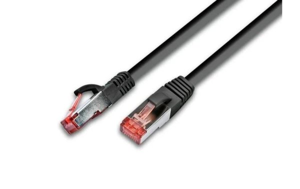 Wirewin Patchkabel  Cat 6, S/FTP, 10 m, Schwarz