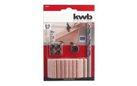 kwb Dübel-Set 8 mm mit Holzbohrer