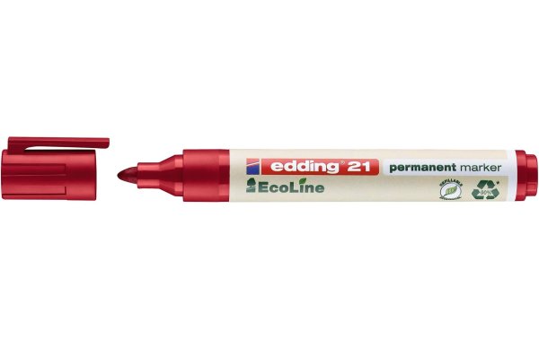 edding Permanent-Marker Ecoline 21 Rot