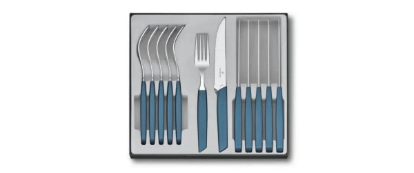 Victorinox Besteck-Set Swiss Modern 12-teilig, Blau