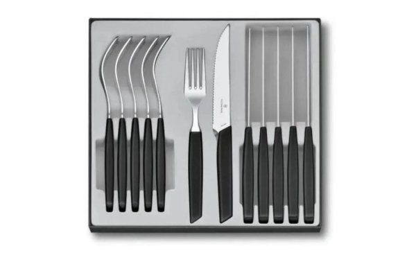 Victorinox Besteck-Set Swiss Modern 12-teilig, Schwarz