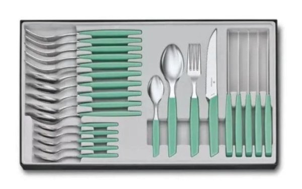 Victorinox Besteck-Set Swiss Modern 24-teilig, Mint