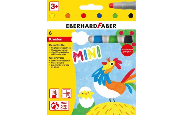 Eberhard Faber Farbstifte Gel Basic, 6 Stück