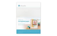 Silhouette Wellpapier corrugated paper Weiss