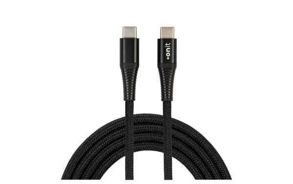 onit USB 3.0-Kabel USB C - USB C 1 m, Schwarz