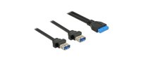 Delock USB 3.0-Einbaukabel Pinheader - USB A 0.8 m