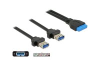 Delock USB 3.0-Einbaukabel Pinheader - USB A 0.8 m