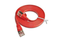 SLIM Slimpatchkabel  Cat 6, STP, 5 m, Rot