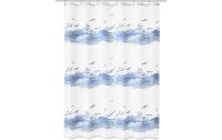 Kleine Wolke Duschvorhang Seaside 180 x 200 cm, Blau/Weiss