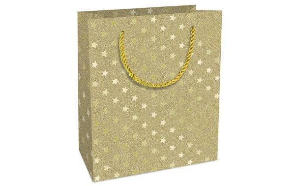 Braun + Company Geschenktasche Glamour Stars 18 x 21 x 8 cm, Gold