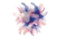 Glorex Federn Deco Blau/Pink/Weiss