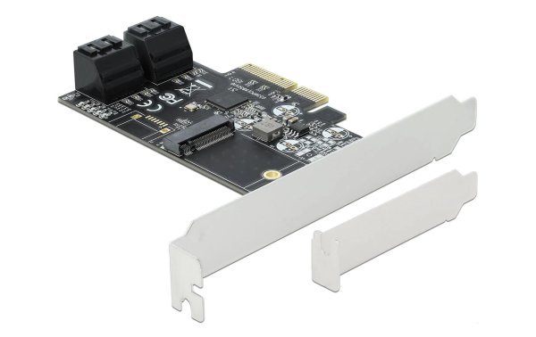 Delock SATA-Controller 4Port SATA & 1Port M.2 SATA PCI-Express-x4