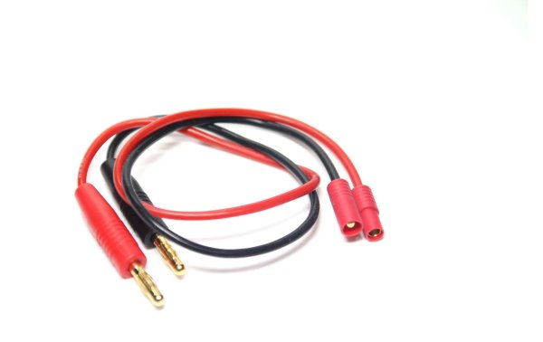 EP Ladekabel 4 mm Bananenstecker zu 3.5 mm Goldstecker