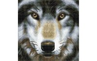 CRAFT Buddy Bastelset Crystal Art Kit Wolf 30 x 30 cm