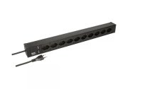 Bachmann 19" PDU 10x T13, > 1HE, Schwarz