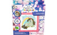 CRAFT Buddy Bastelset Frameable Unicorn Rainbow 16 x 16 cm