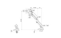 Neomounts by NewStar Tischhalterung DS70PLUS-450WH1 bis 18 kg – Weiss