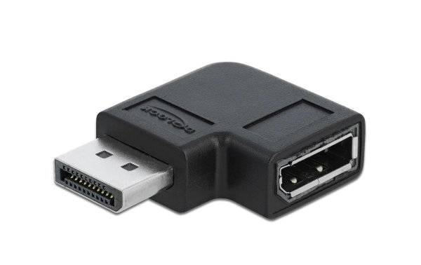 Delock Adapter DisplayPort - DisplayPort, 8K/60Hz links gewinkelt