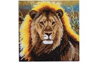 CRAFT Buddy Bastelset Crystal Art Card Resting Lion