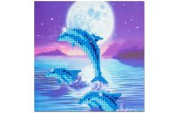 CRAFT Buddy Bastelset Crystal Art Card Dolphin Pod