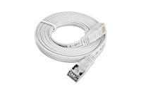 SLIM Slimpatchkabel  Cat 6, STP, 15 m, Weiss