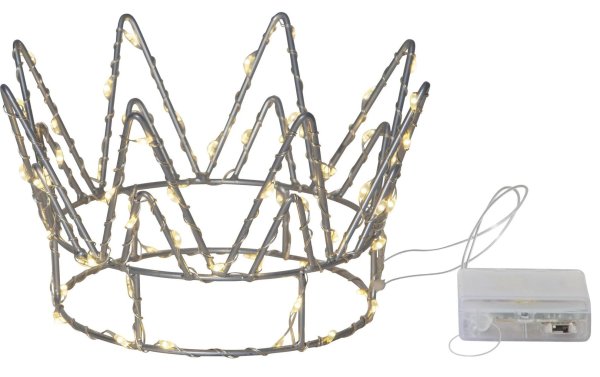 Star Trading Crown, 70 LED, Silber