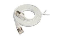 SLIM Slimpatchkabel  Cat 6, STP, 10 m, Weiss