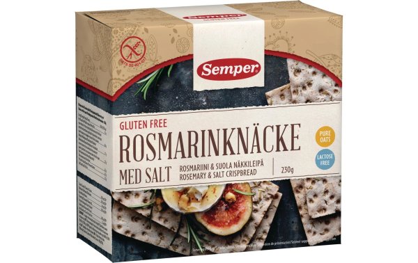 Semper Knäckebrot Rosmarinknäcke glutenfrei 230 g