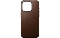 Nomad Back Cover Modern Leather iPhone 15 Pro Braun